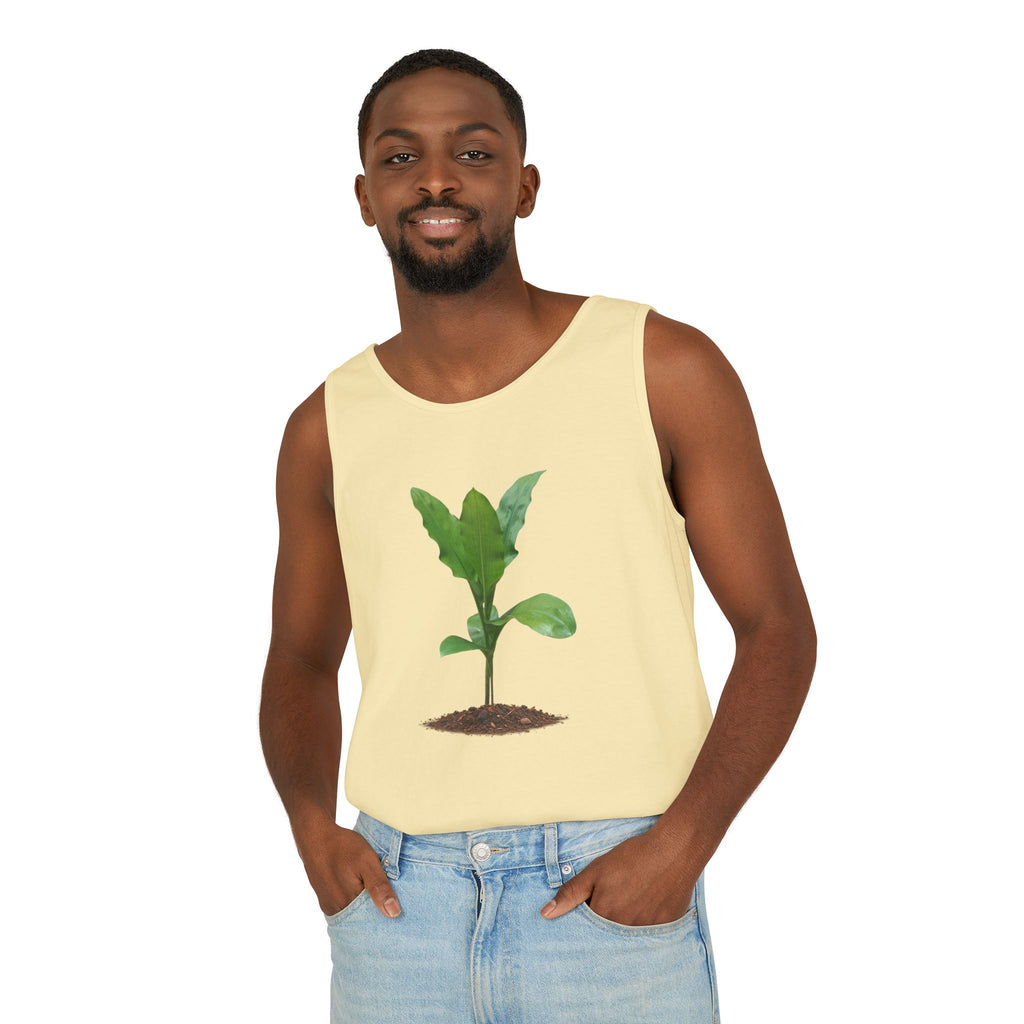 Blood Lily Plant Unisex Garment-Dyed Tank Top