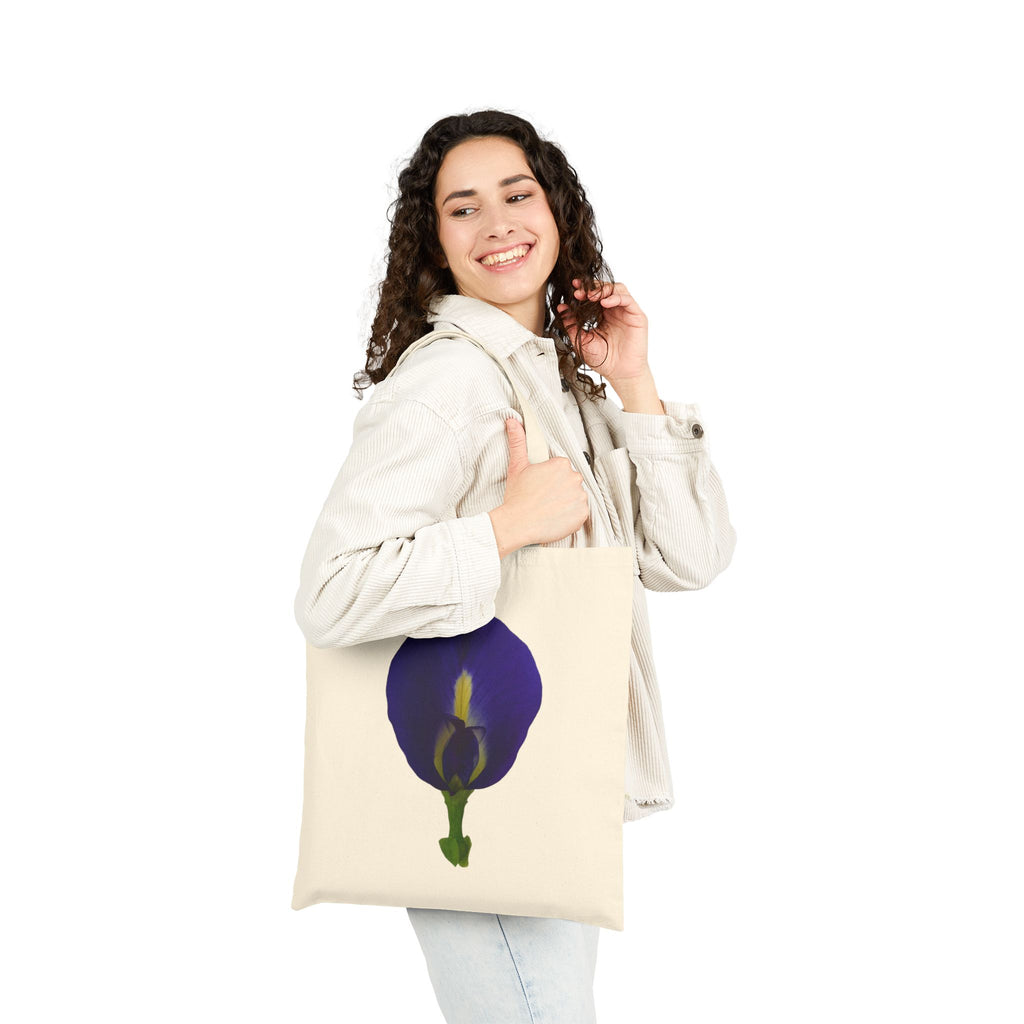 Original Butterfly Pea Flower Cotton Canvas Tote Bag