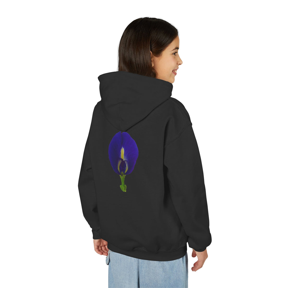Butterfly Pea Flower Youth Hoodie – Original Botanical Photography