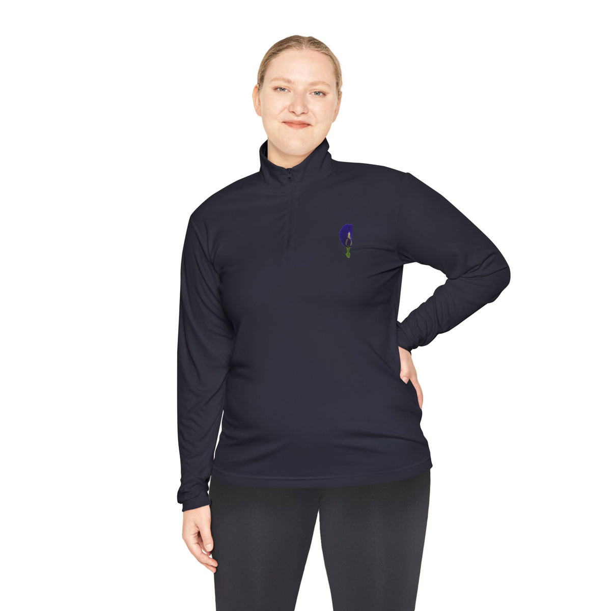 Original Butterfly Pea Flower Quarter-Zip Pullover