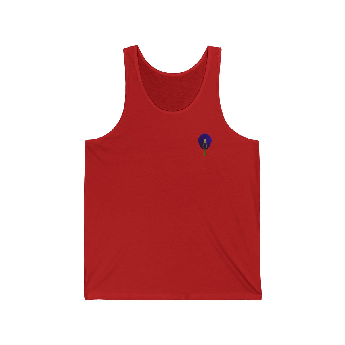 Original Butterfly Pea Flower Tank Top | Botanical Photography | Unisex Jersey Tank