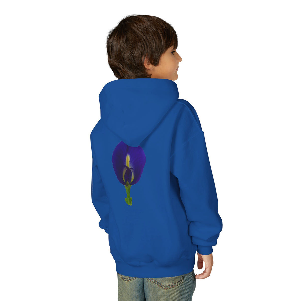 Butterfly Pea Flower Youth Hoodie – Original Botanical Photography