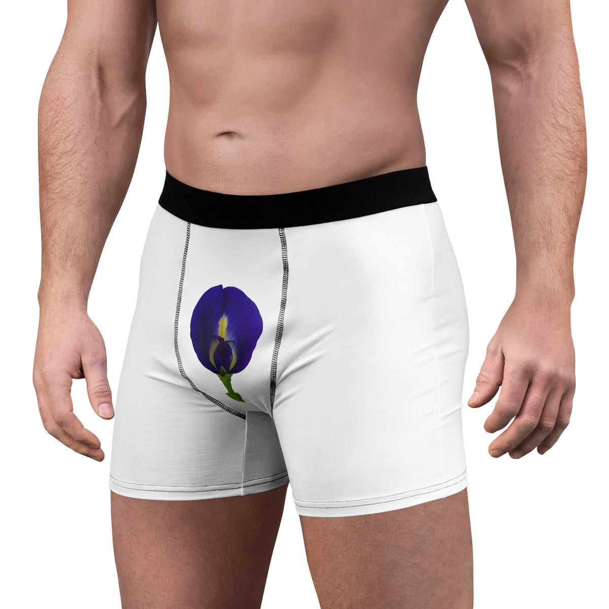 Men’s Boxer Briefs – Butterfly Pea Flower