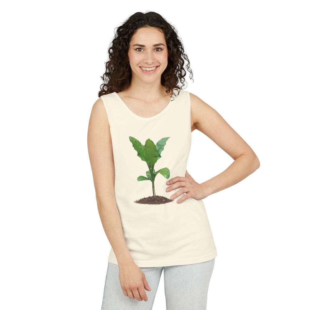 Blood Lily Plant Unisex Garment-Dyed Tank Top