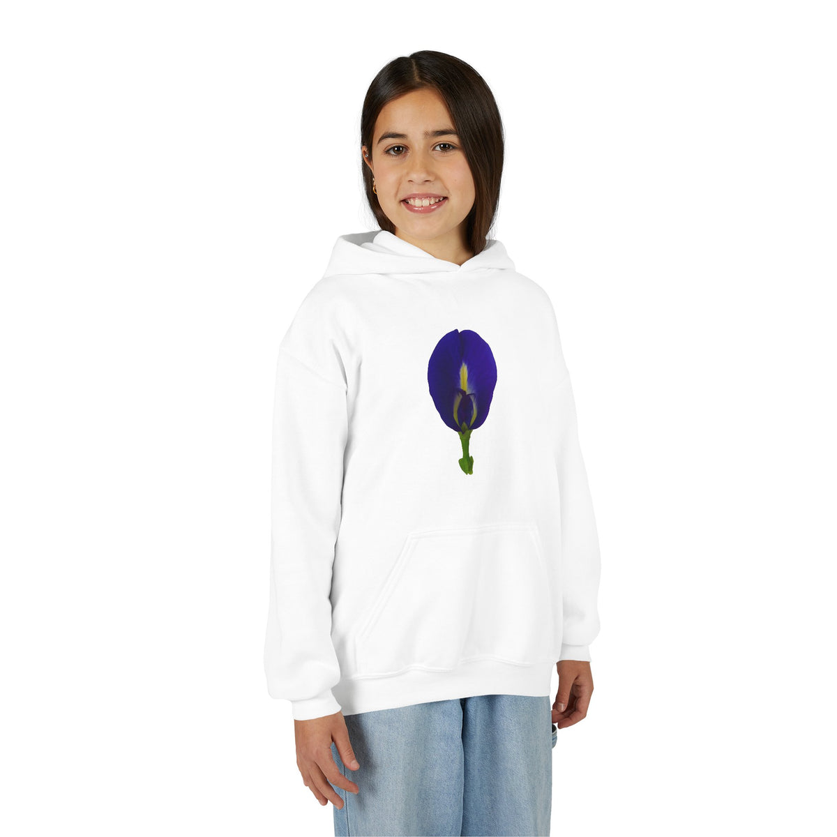Butterfly Pea Flower Youth Hoodie – Original Botanical Photography