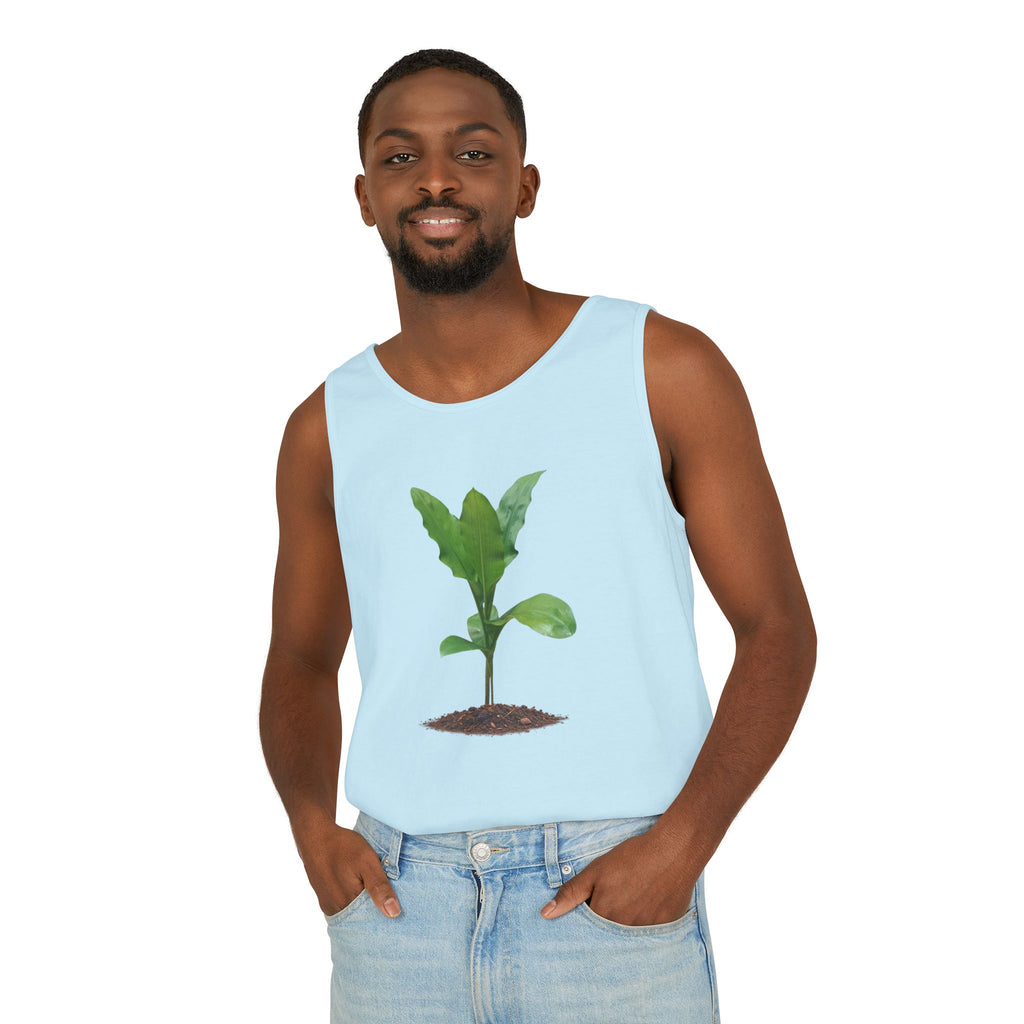 Blood Lily Plant Unisex Garment-Dyed Tank Top
