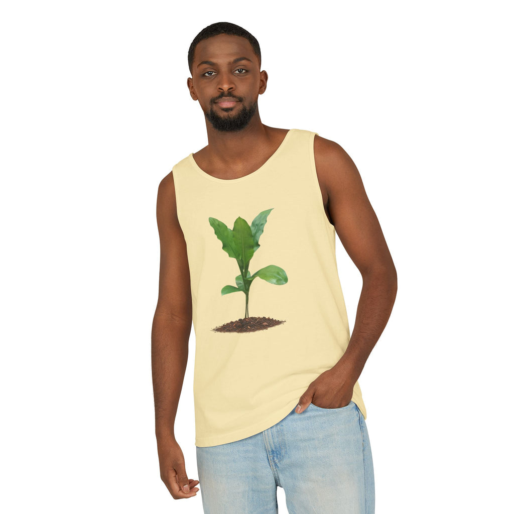 Blood Lily Plant Unisex Garment-Dyed Tank Top