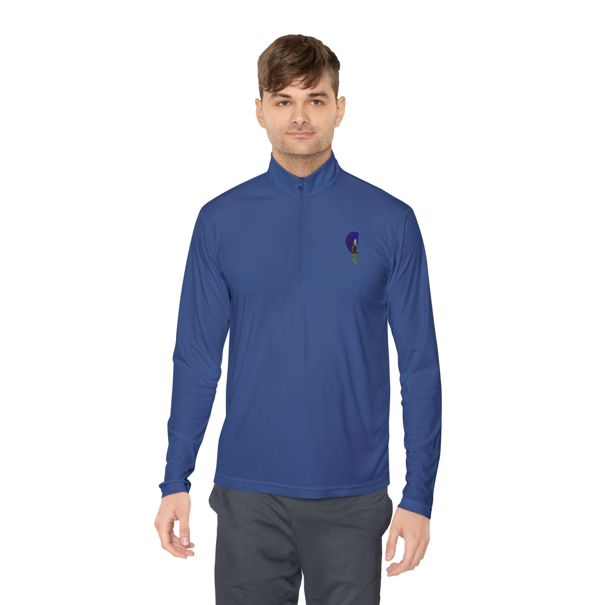 Original Butterfly Pea Flower Quarter-Zip Pullover