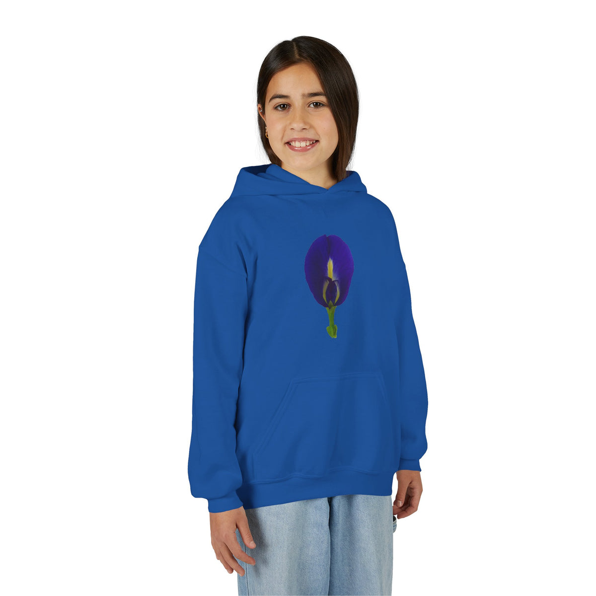 Butterfly Pea Flower Youth Hoodie – Original Botanical Photography