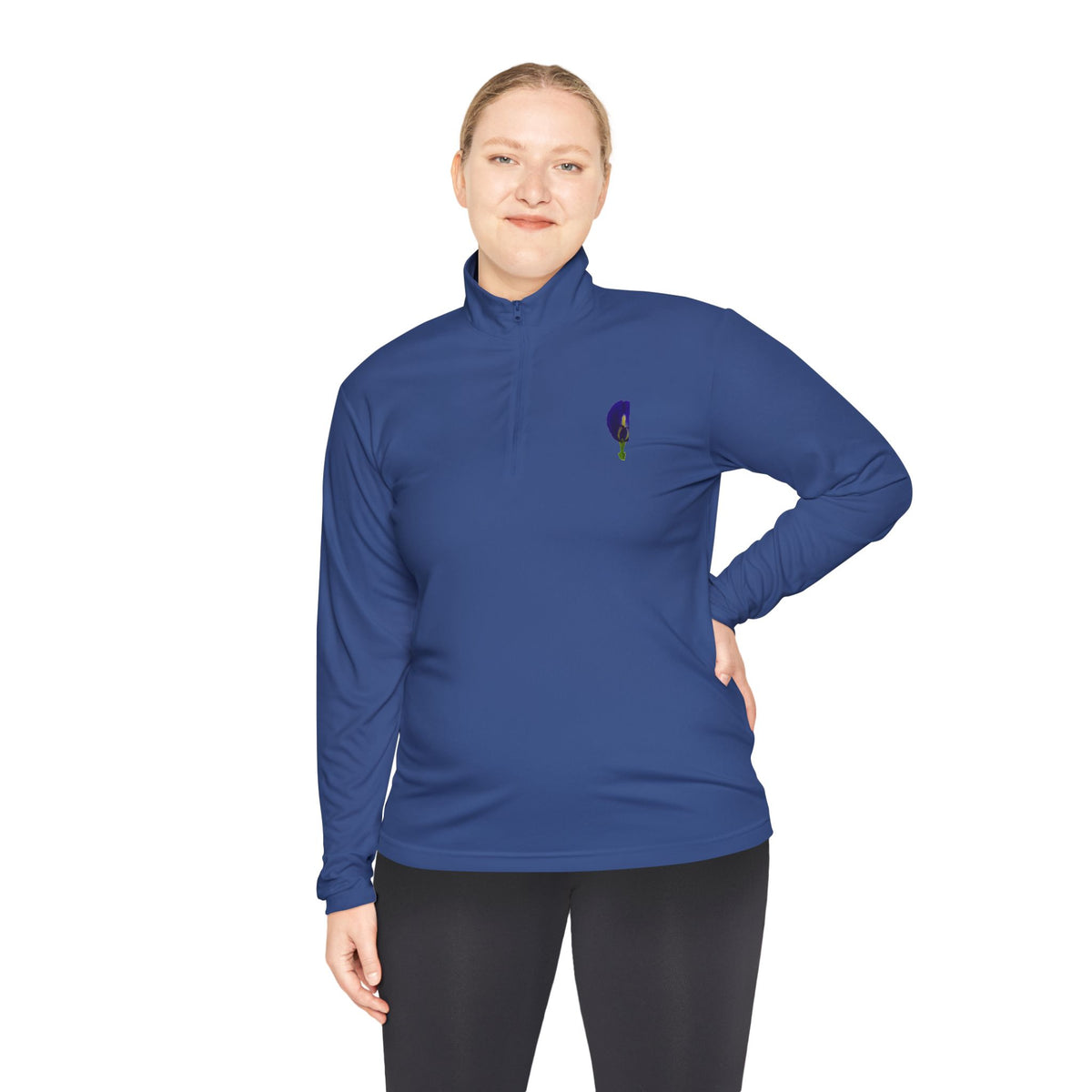 Original Butterfly Pea Flower Quarter-Zip Pullover