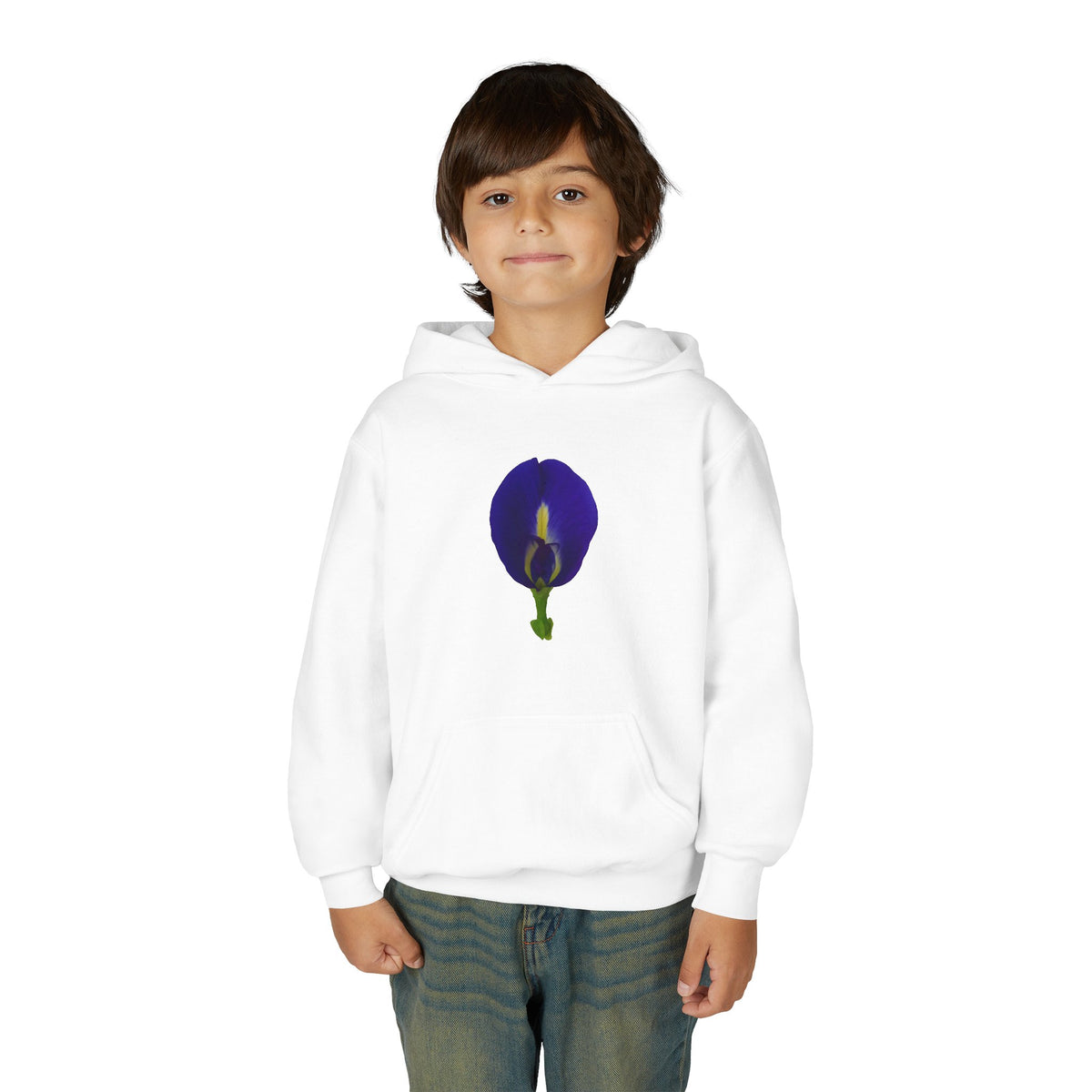 Butterfly Pea Flower Youth Hoodie – Original Botanical Photography