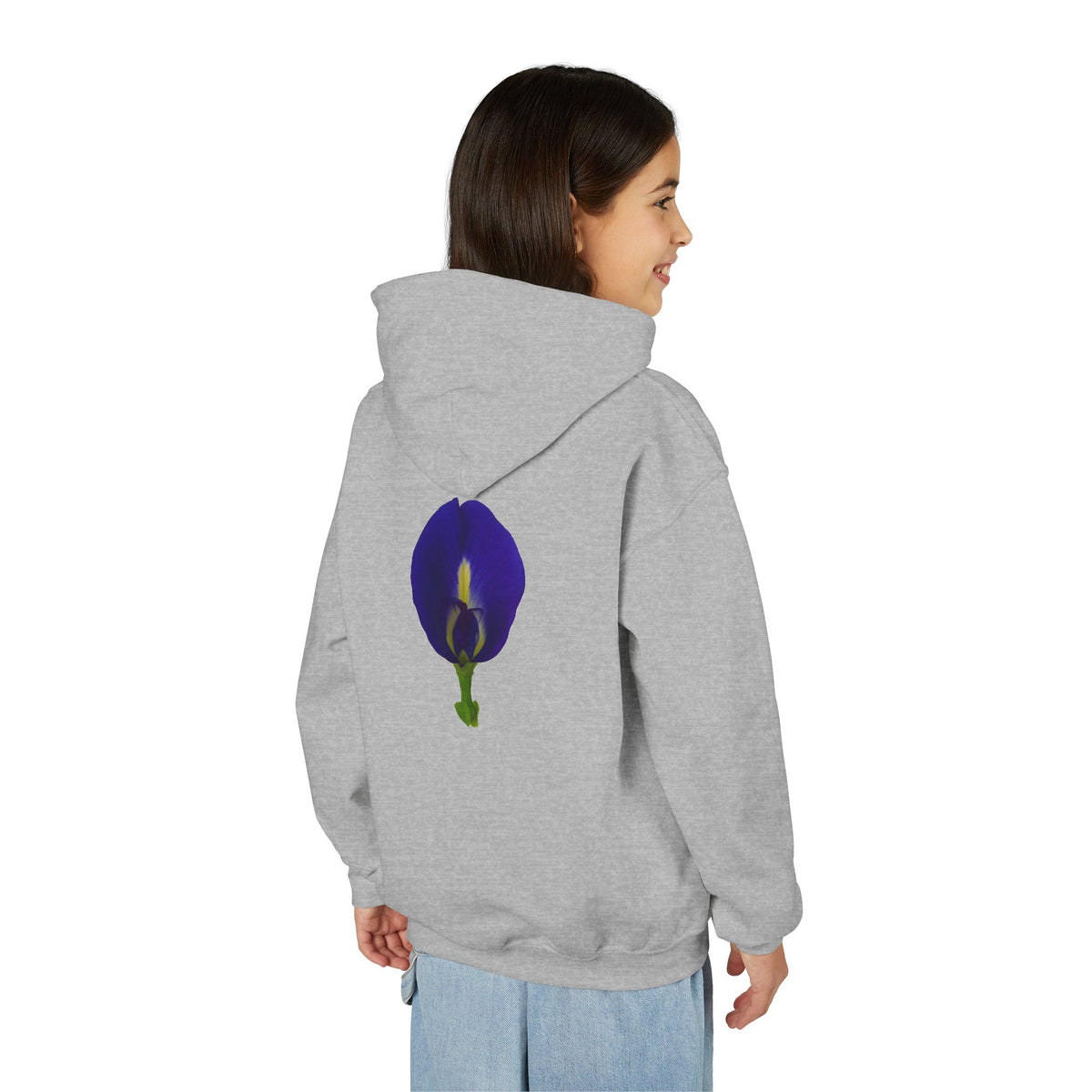 Butterfly Pea Flower Youth Hoodie – Original Botanical Photography