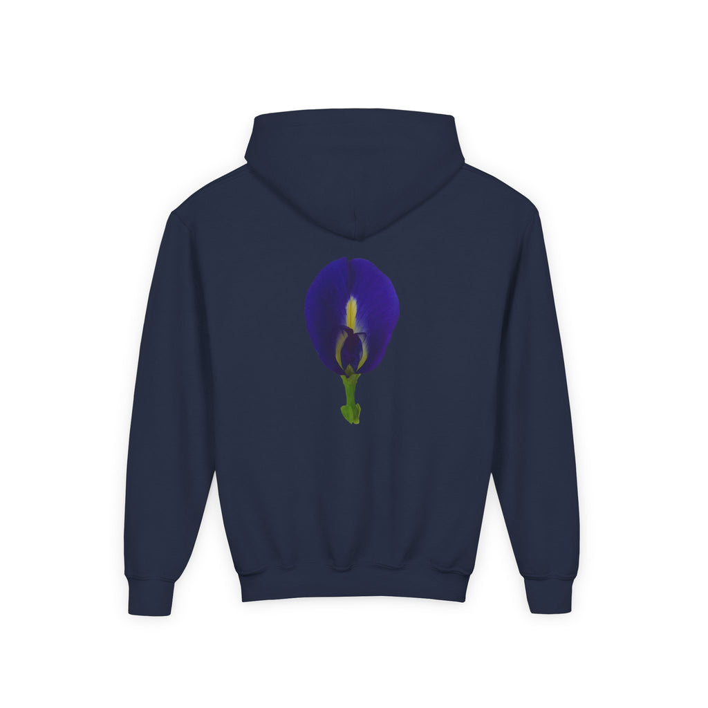 Butterfly Pea Flower Youth Hoodie – Original Botanical Photography