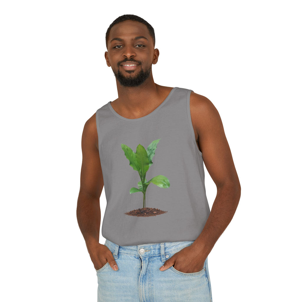Blood Lily Plant Unisex Garment-Dyed Tank Top