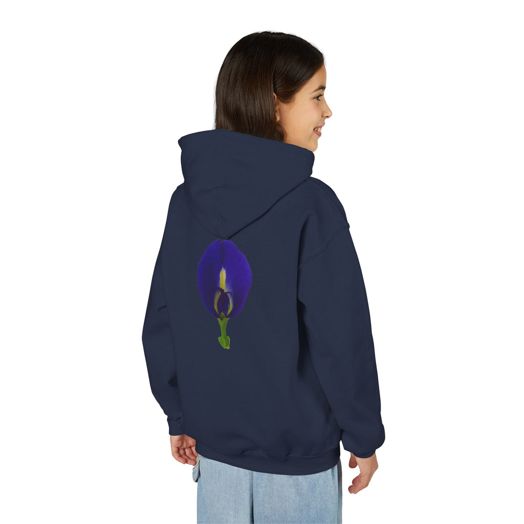 Butterfly Pea Flower Youth Hoodie – Original Botanical Photography