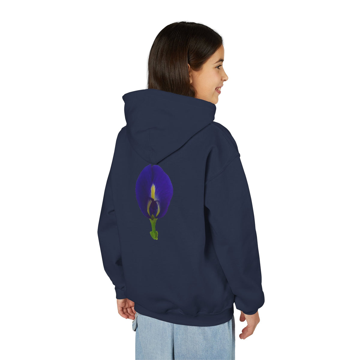 Butterfly Pea Flower Youth Hoodie – Original Botanical Photography