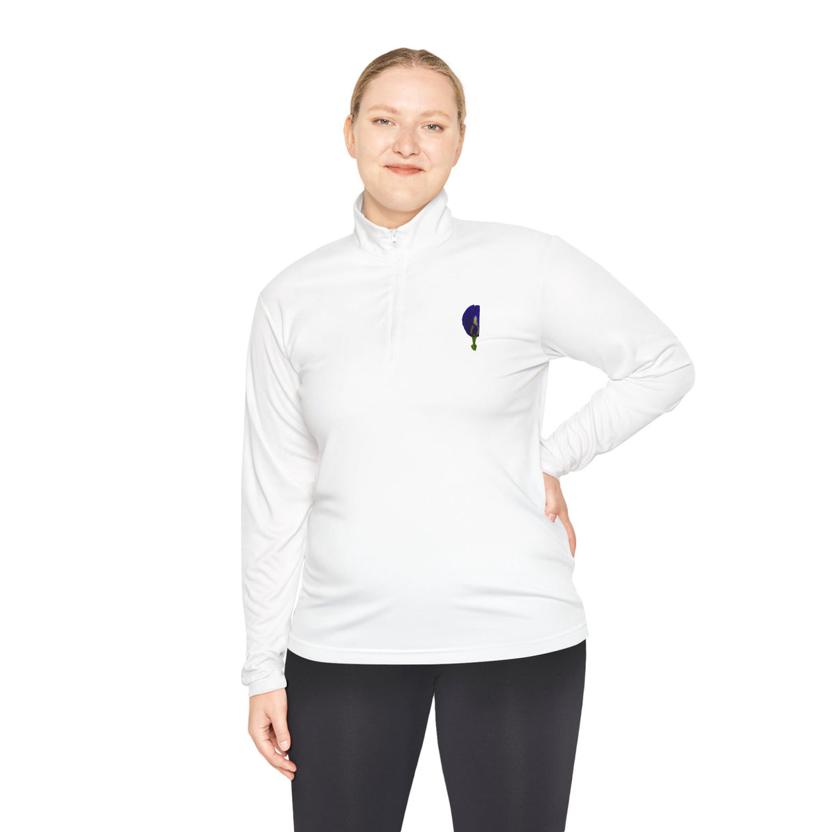 Original Butterfly Pea Flower Quarter-Zip Pullover