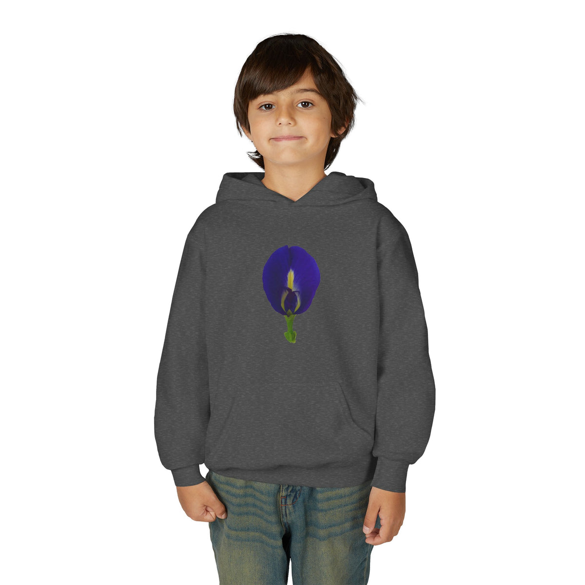 Butterfly Pea Flower Youth Hoodie – Original Botanical Photography