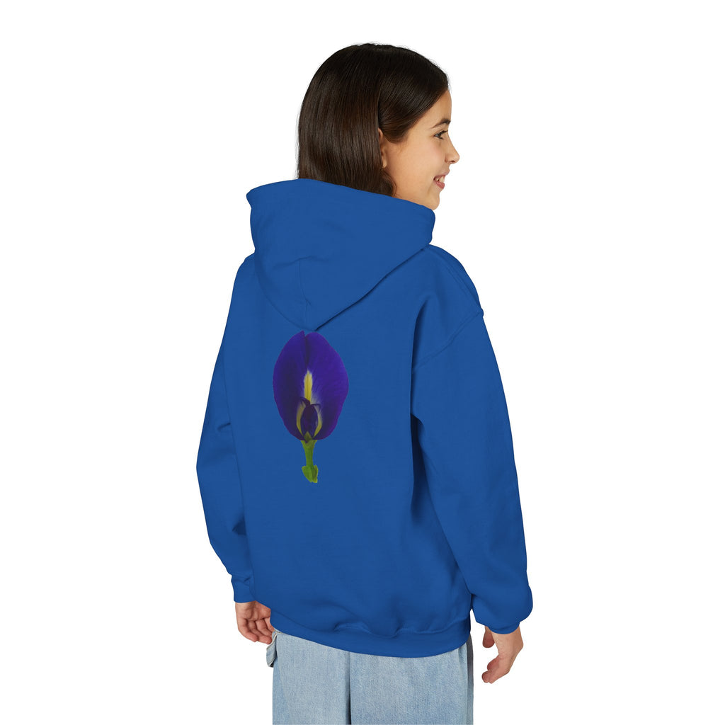 Butterfly Pea Flower Youth Hoodie – Original Botanical Photography