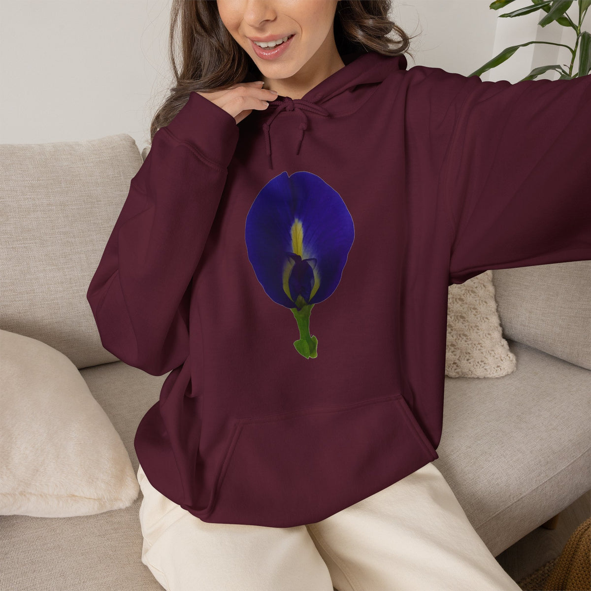 Butterfly Pea Flower Unisex Heavy Blend™ Hoodie