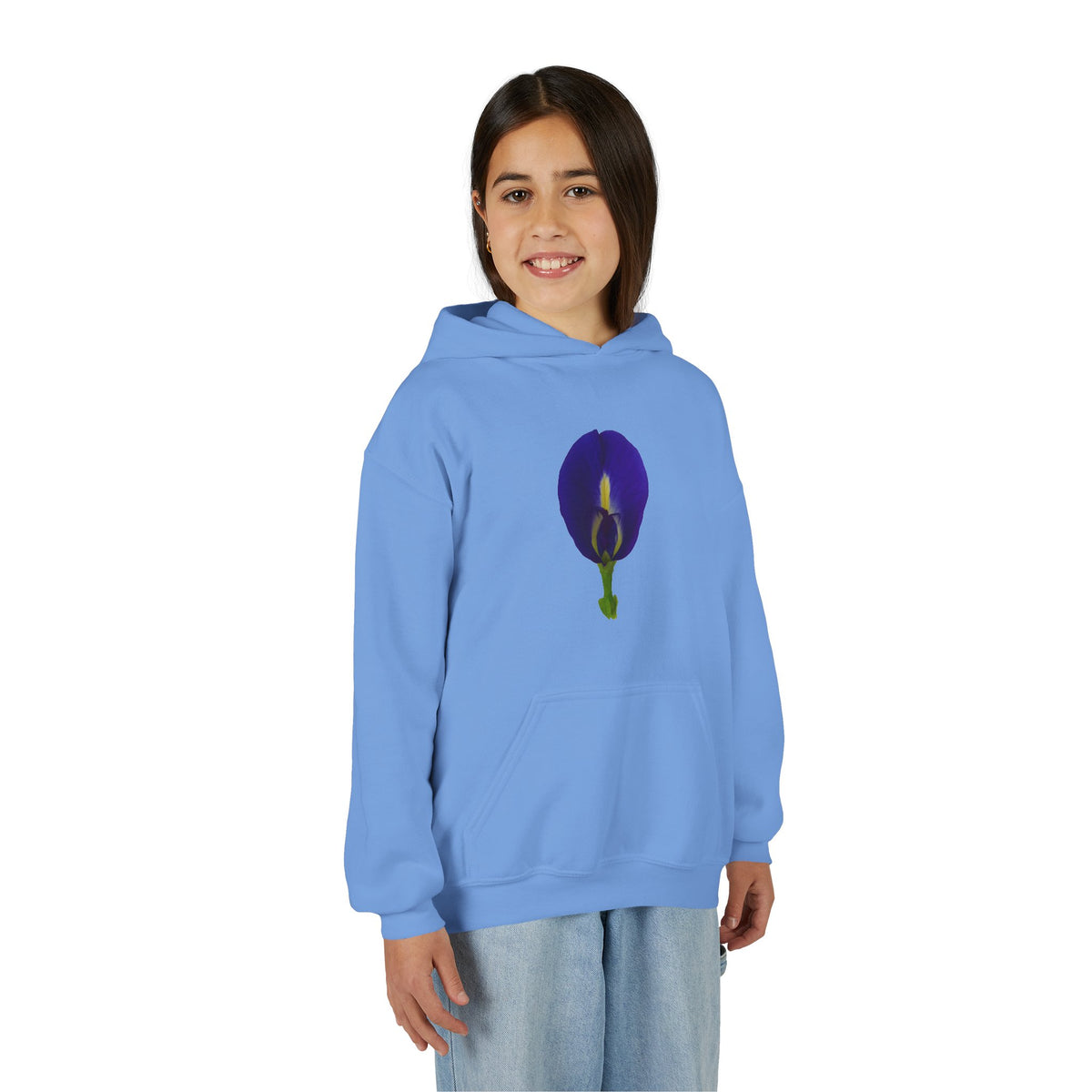 Butterfly Pea Flower Youth Hoodie – Original Botanical Photography