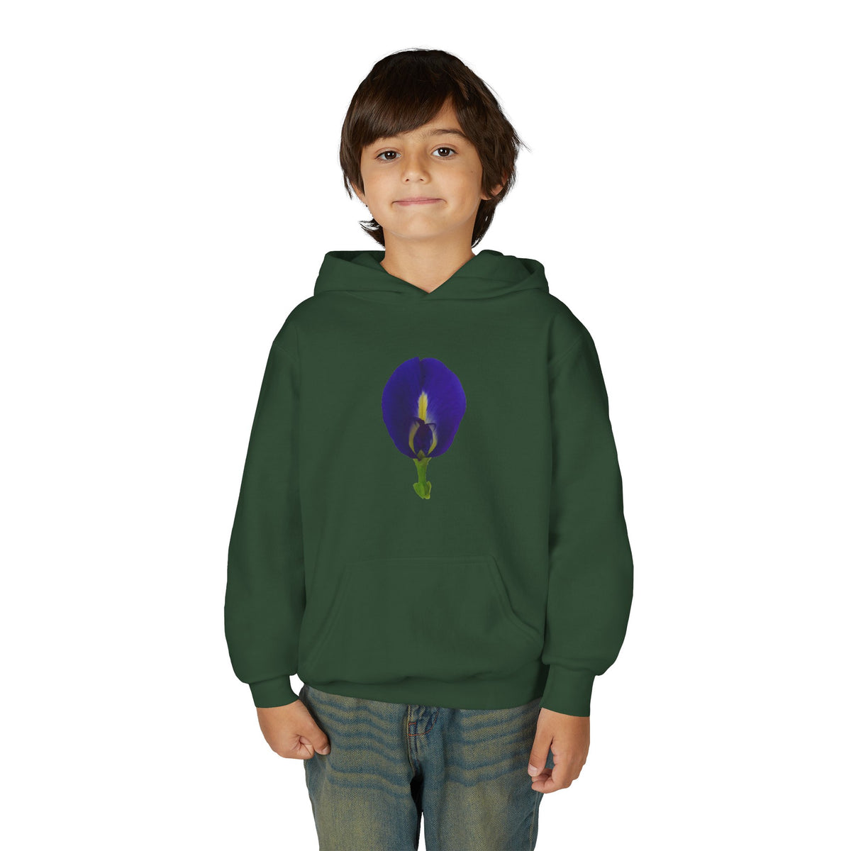 Butterfly Pea Flower Youth Hoodie – Original Botanical Photography