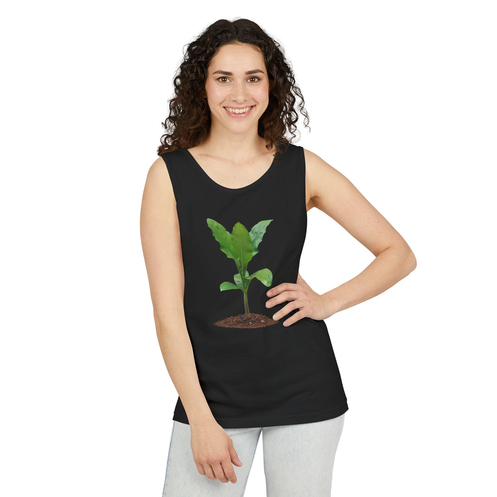 Blood Lily Plant Unisex Garment-Dyed Tank Top