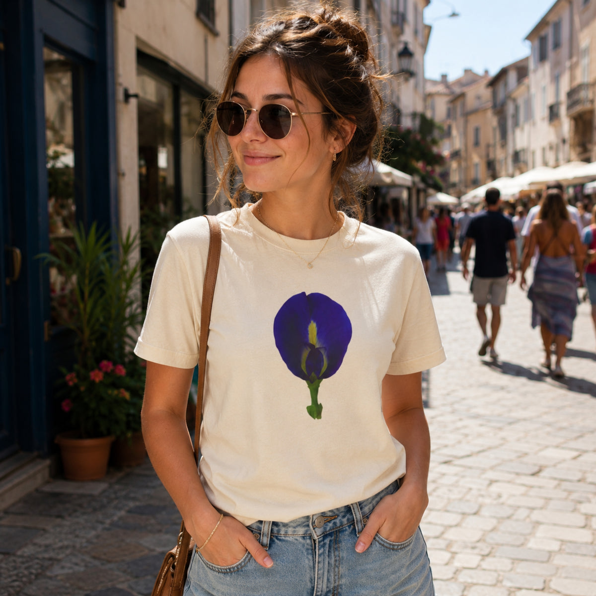 Original Butterfly Pea Flower Botanical T-Shirt