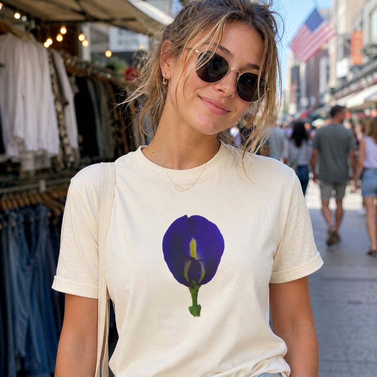 Original Butterfly Pea Flower Botanical T-Shirt