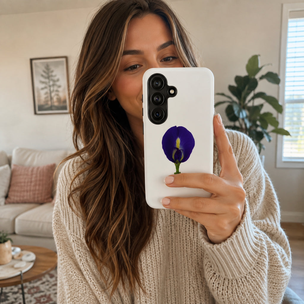 Original Butterfly Pea Flower Photography Phone Case