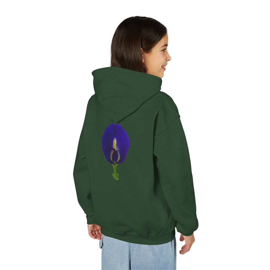Butterfly Pea Flower Youth Hoodie – Original Botanical Photography