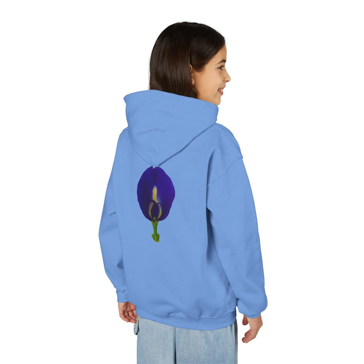 Butterfly Pea Flower Youth Hoodie – Original Botanical Photography