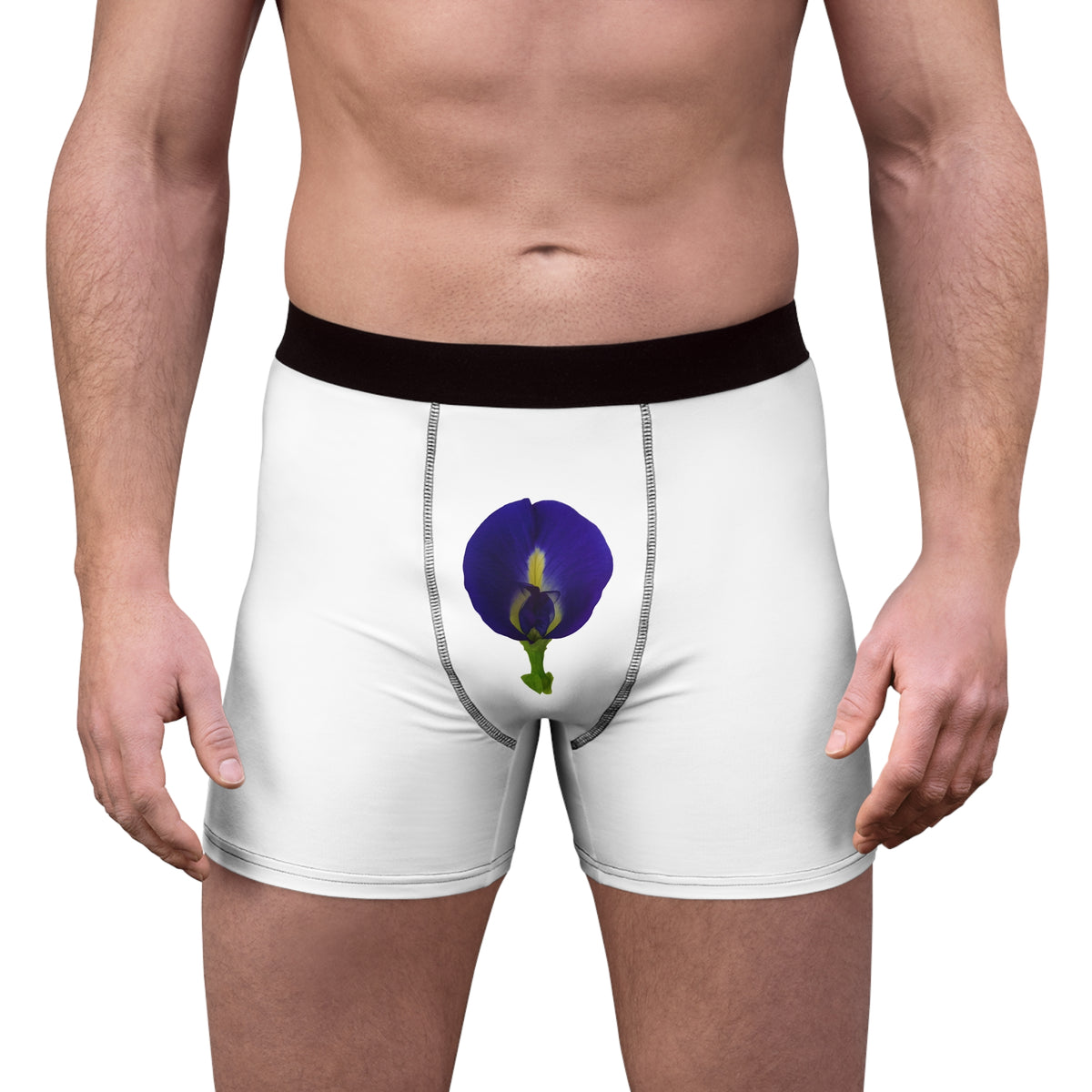 Men’s Boxer Briefs – Butterfly Pea Flower