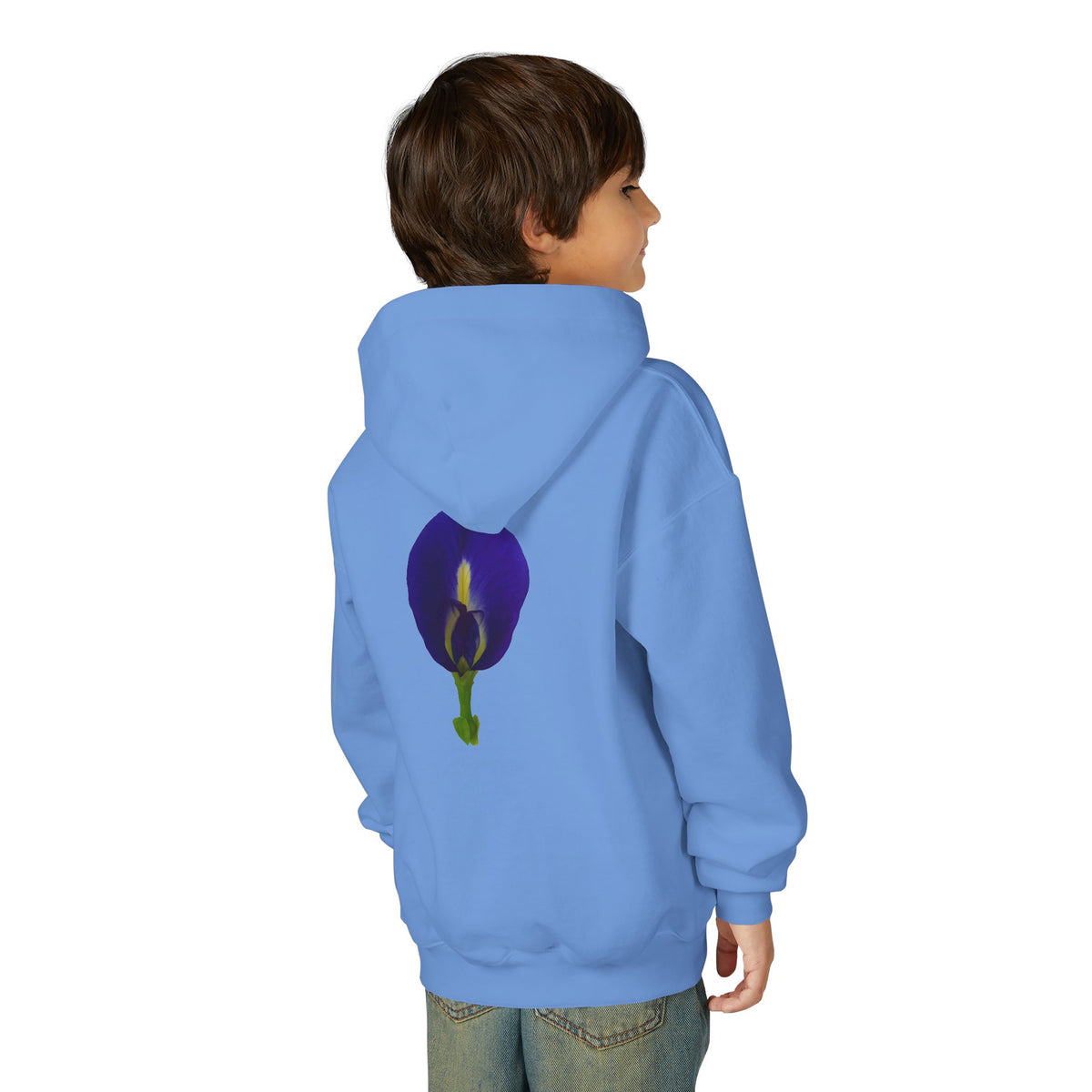 Butterfly Pea Flower Youth Hoodie – Original Botanical Photography