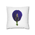 Original Butterfly Pea Flower Pillow Cover | Botanical Photography