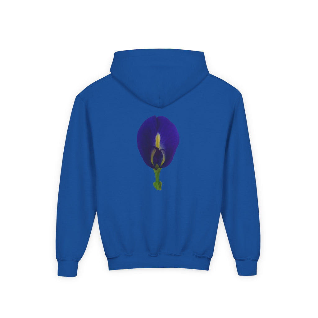 Butterfly Pea Flower Youth Hoodie – Original Botanical Photography