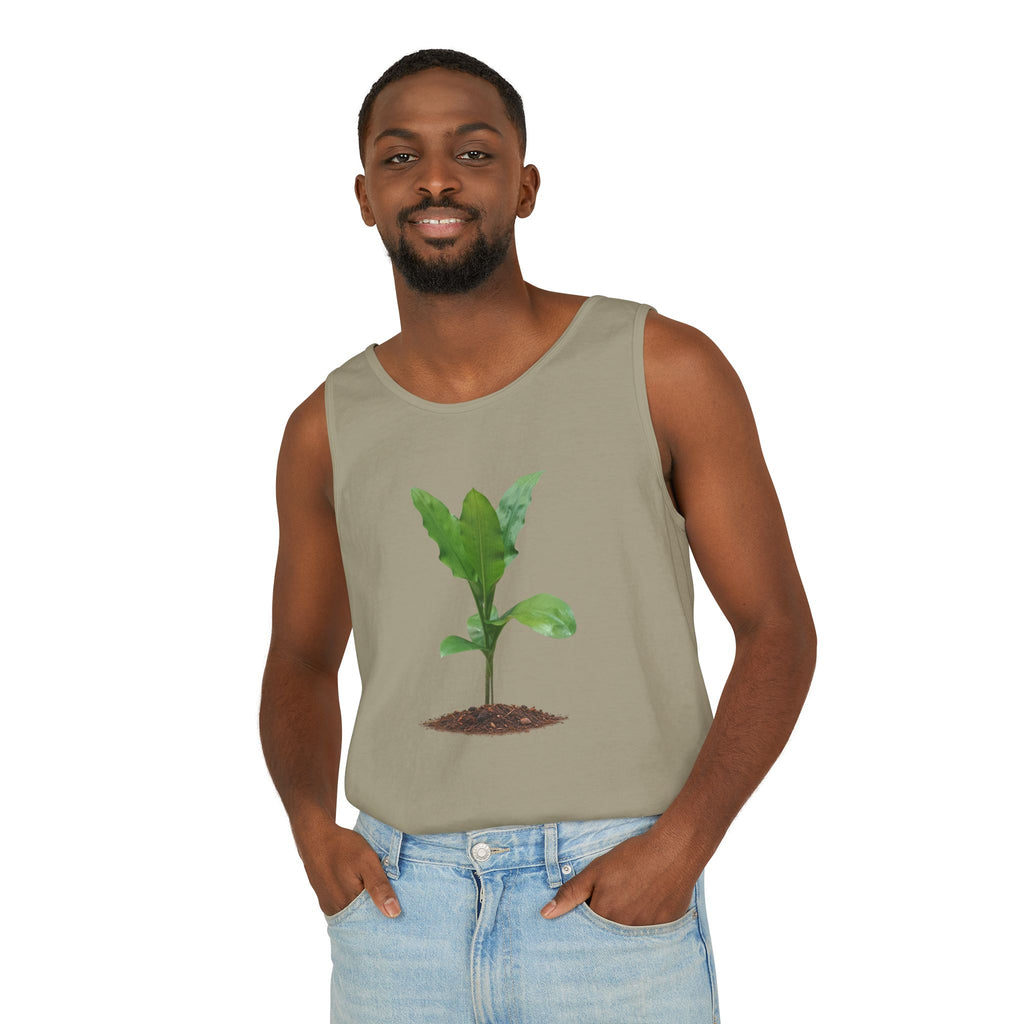 Blood Lily Plant Unisex Garment-Dyed Tank Top