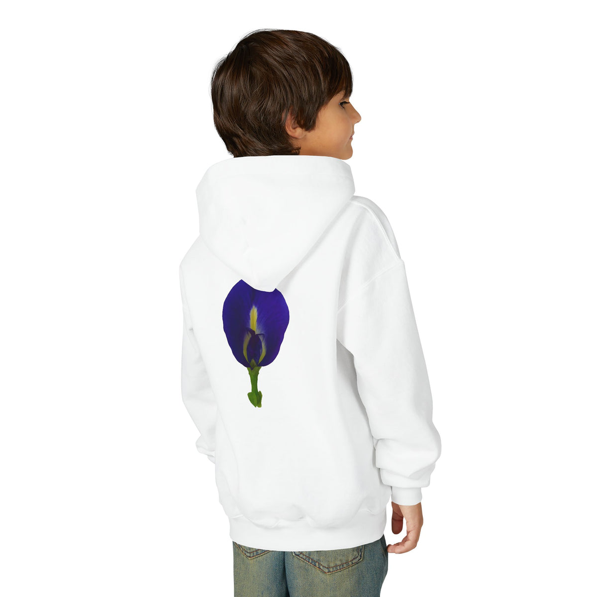Butterfly Pea Flower Youth Hoodie – Original Botanical Photography