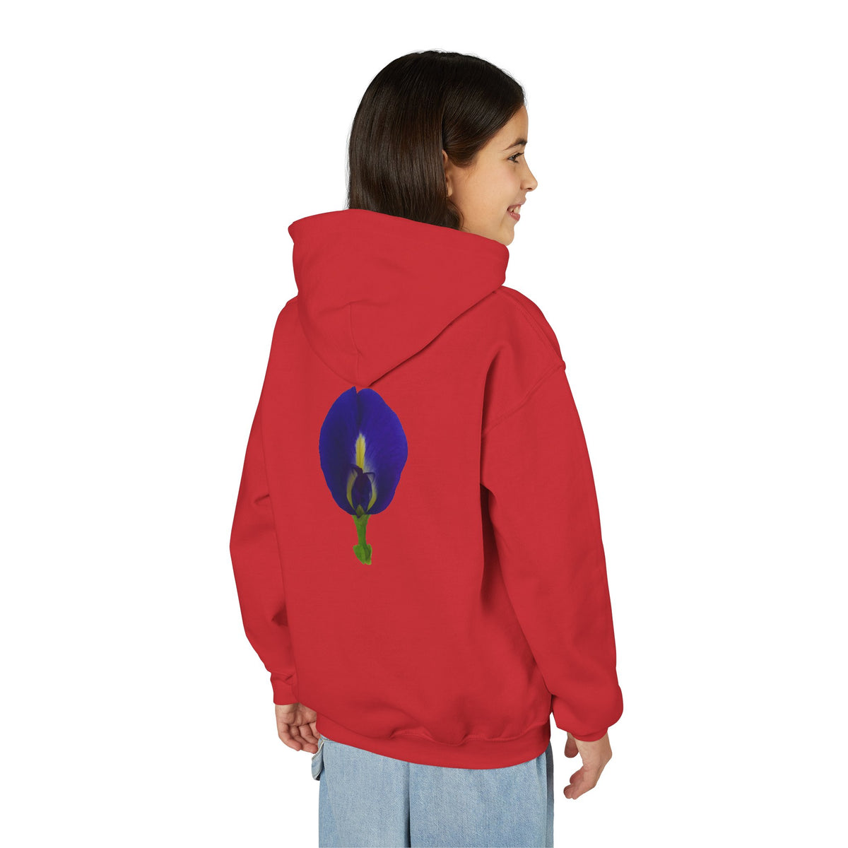 Butterfly Pea Flower Youth Hoodie – Original Botanical Photography