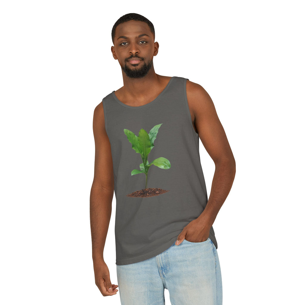 Blood Lily Plant Unisex Garment-Dyed Tank Top