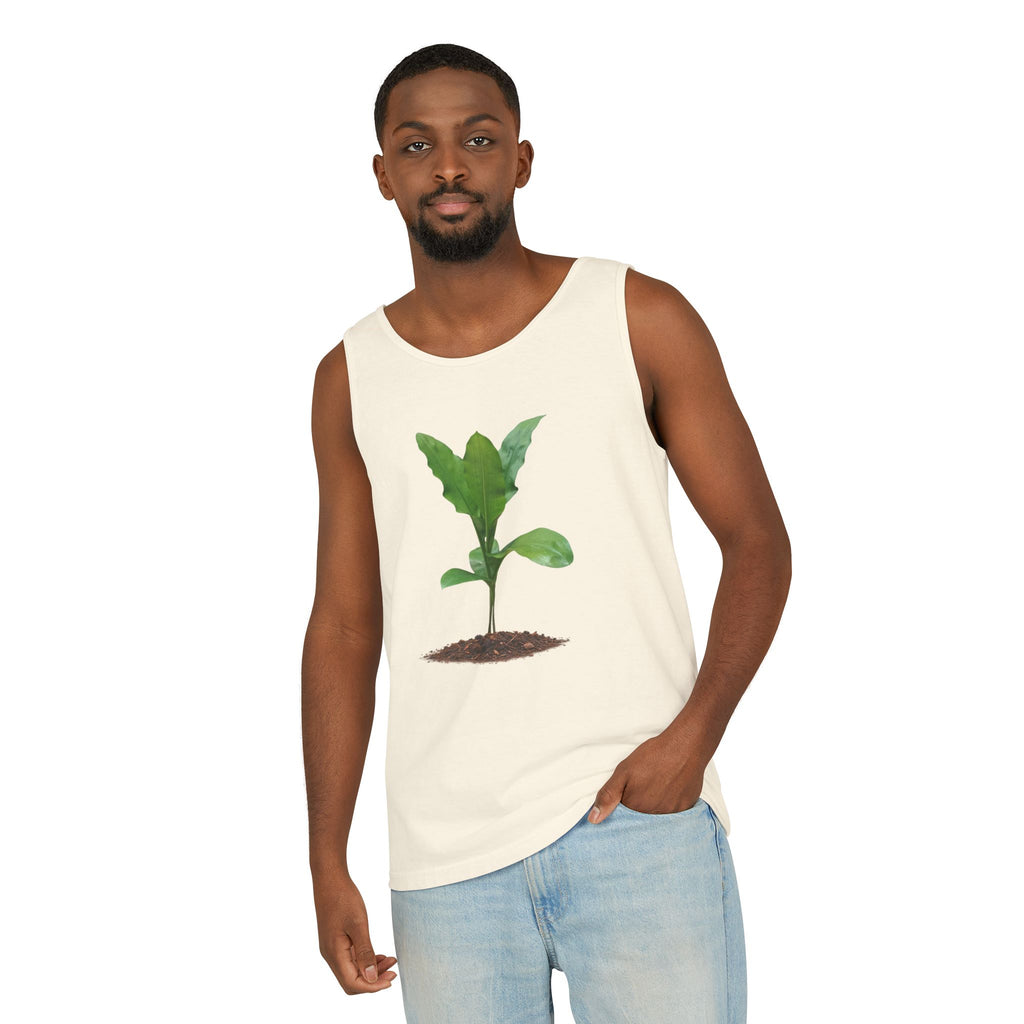 Blood Lily Plant Unisex Garment-Dyed Tank Top