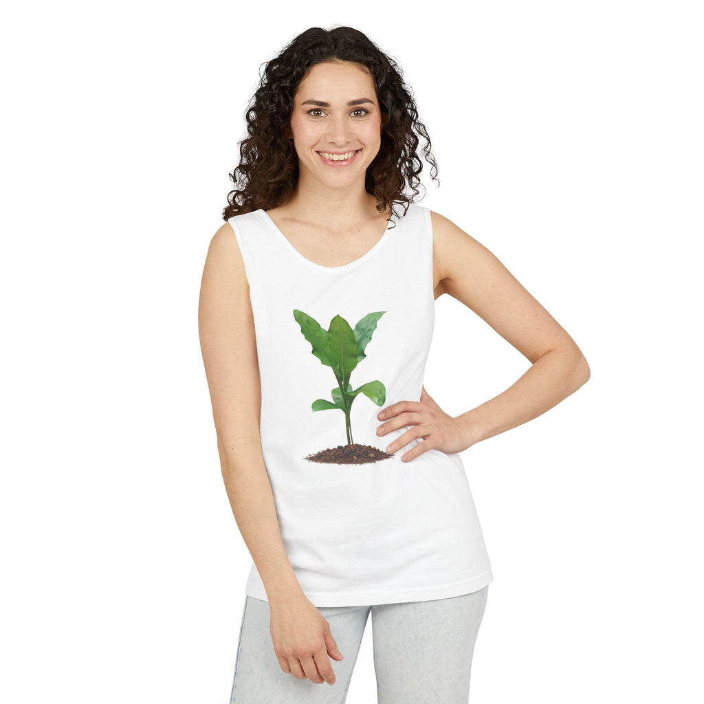 Blood Lily Plant Unisex Garment-Dyed Tank Top