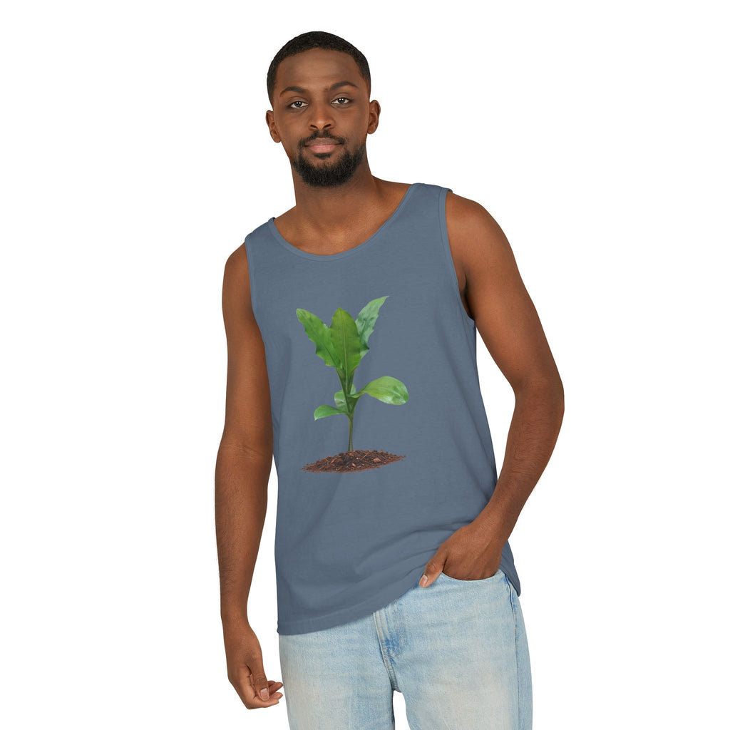 Blood Lily Plant Unisex Garment-Dyed Tank Top