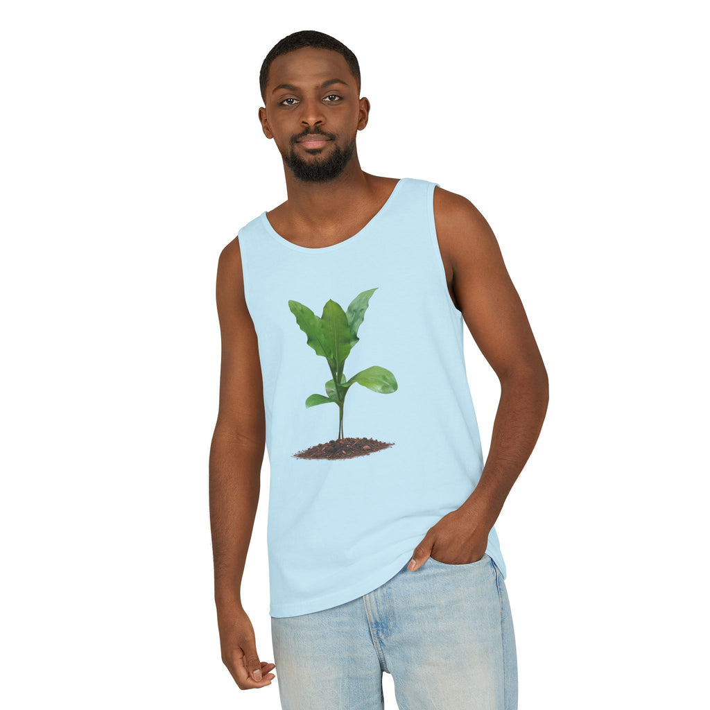 Blood Lily Plant Unisex Garment-Dyed Tank Top