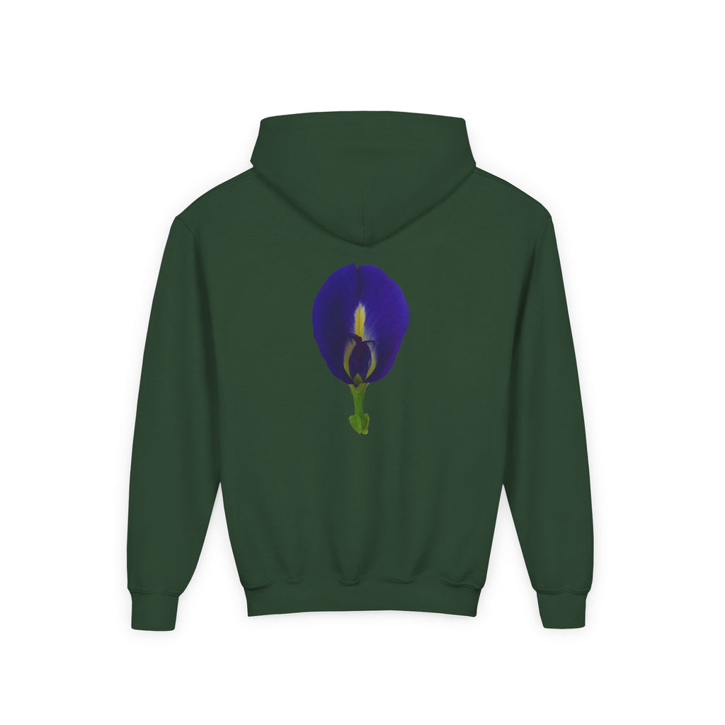 Butterfly Pea Flower Youth Hoodie – Original Botanical Photography