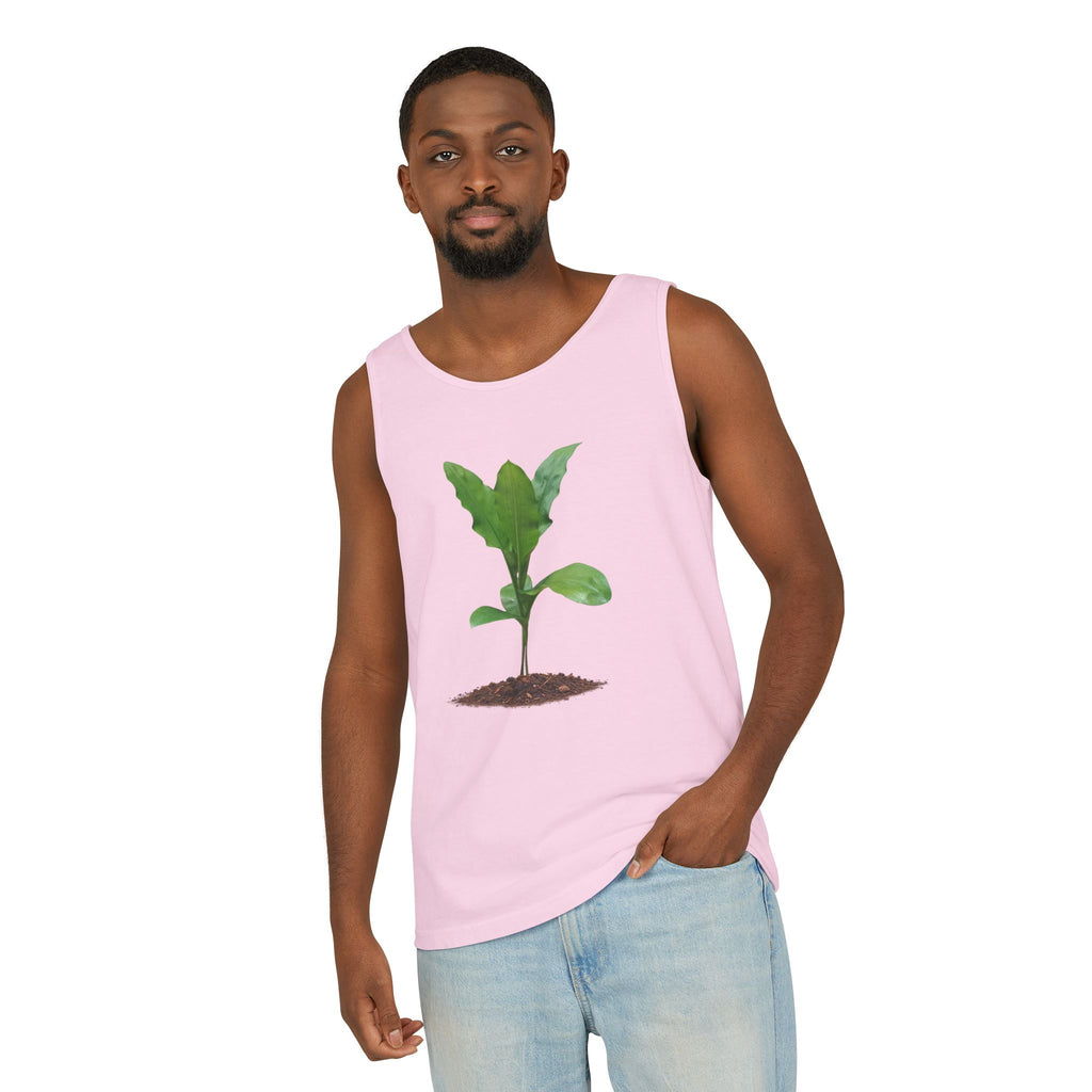 Blood Lily Plant Unisex Garment-Dyed Tank Top