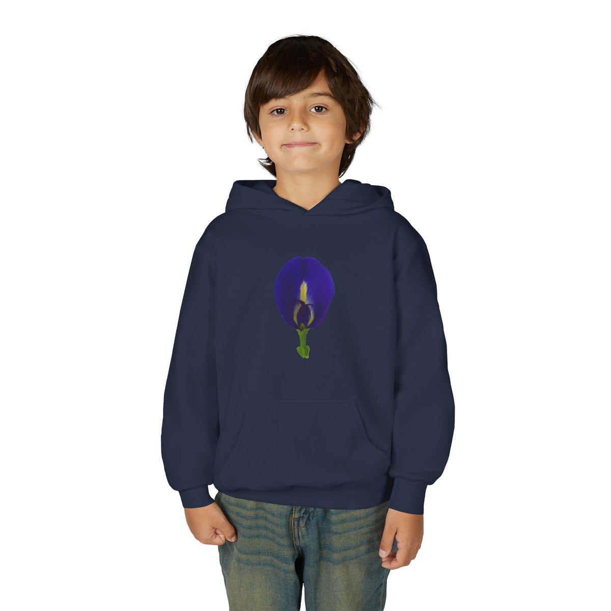 Butterfly Pea Flower Youth Hoodie – Original Botanical Photography