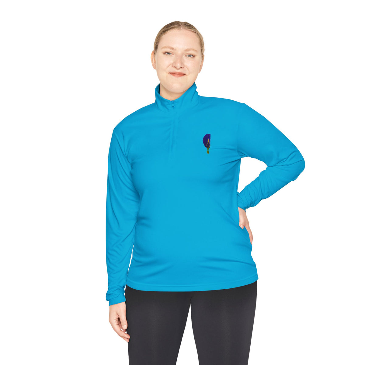 Original Butterfly Pea Flower Quarter-Zip Pullover