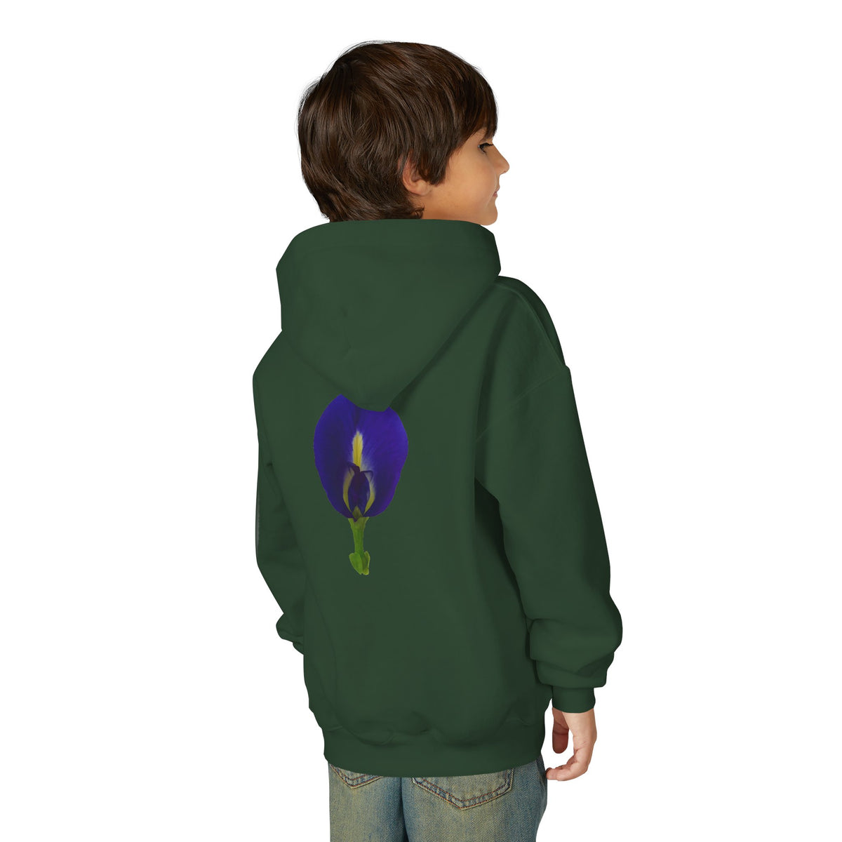 Butterfly Pea Flower Youth Hoodie – Original Botanical Photography