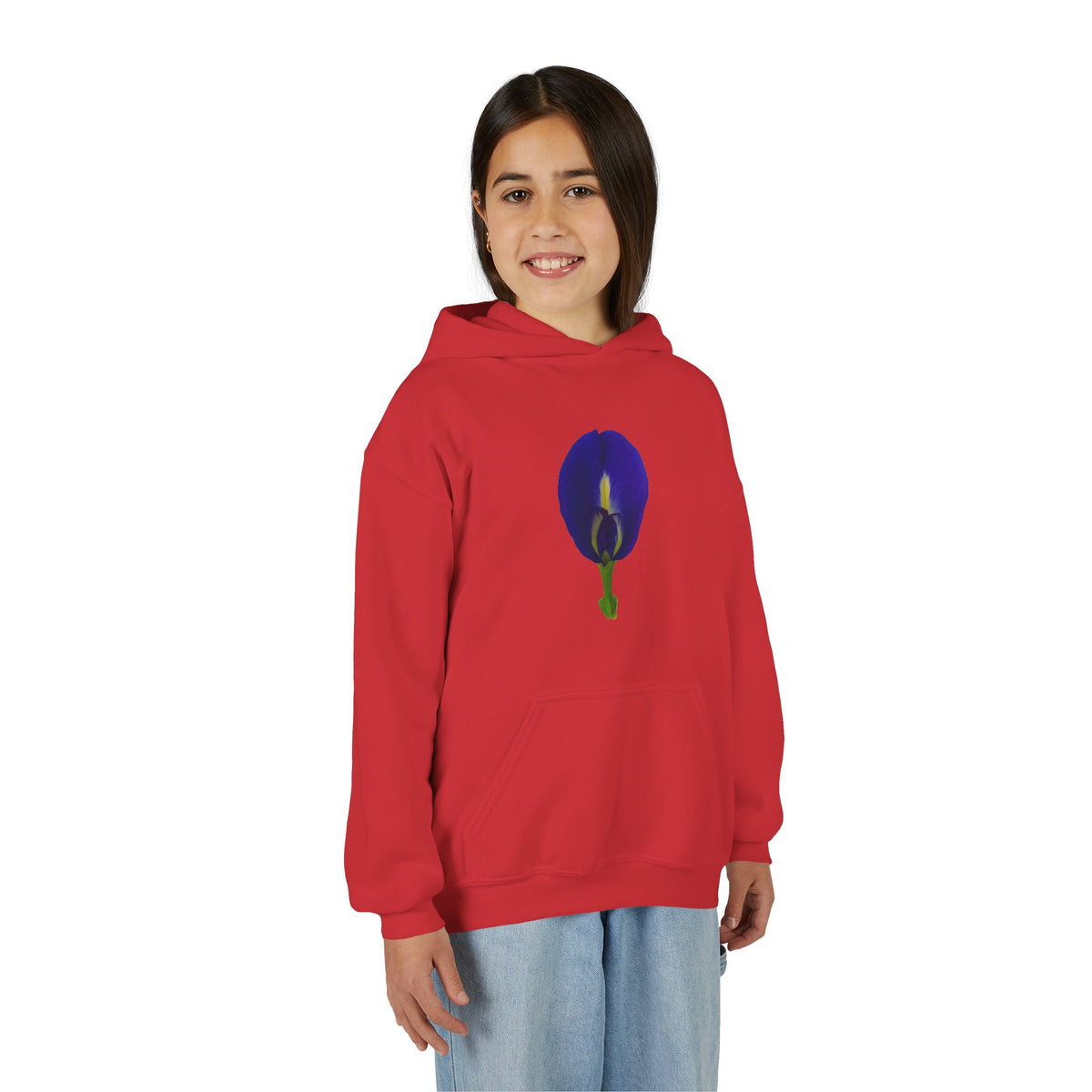 Butterfly Pea Flower Youth Hoodie – Original Botanical Photography